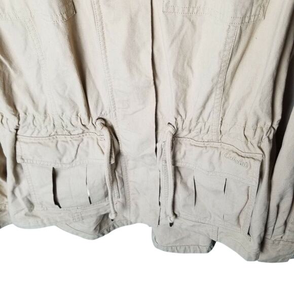 Cabelas Womens Utility Jacket Size L Safari Parka Gorpcore Outdoor Hiking Trail - Picture 2 of 10